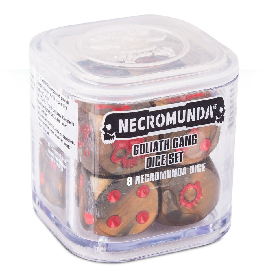 Necromunda: Goliath Gang Dice Set (8-Pack) [ACCS] - Warhammer Game Accessories Sealed