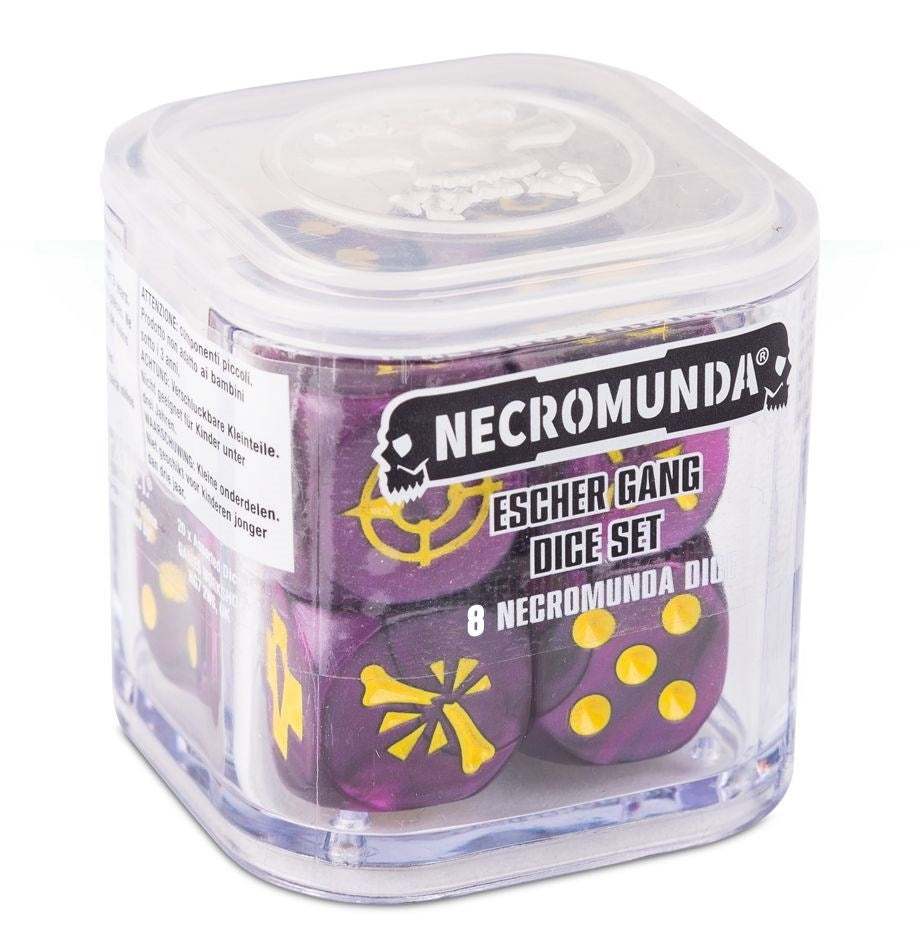 Necromunda: Escher Gang Dice Set (8-Pack) [ACCS] - Warhammer Game Accessories Sealed