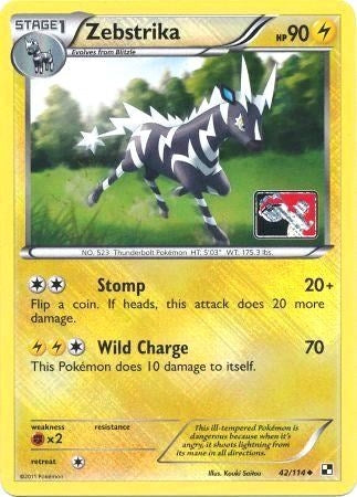 Image for Zebstrika - 42/114 (League Promo) (042/114) (League & Championship Cards) - Pokemon