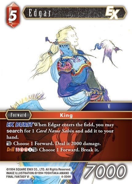 Edgar EX (4) [OP4] - Final Fantasy TCG Single