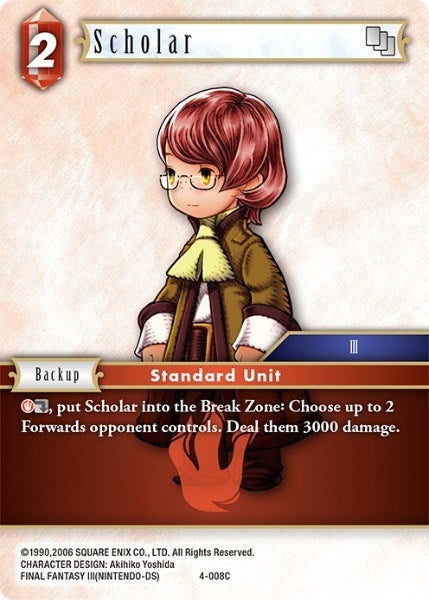 Scholar (4) [OP4] - Final Fantasy TCG Single