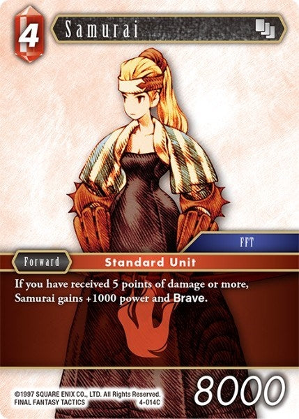 Samurai (4) [OP4] - Final Fantasy TCG Single