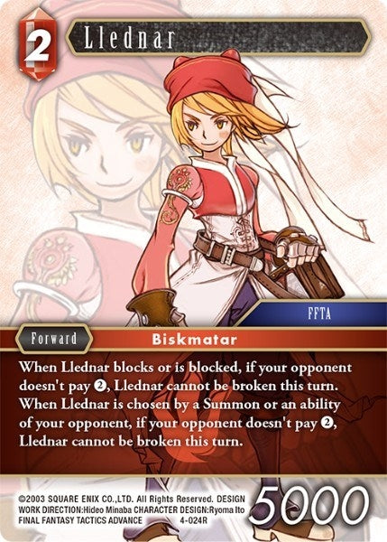 Llednar (4) [OP4] - Final Fantasy TCG Single