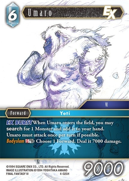 Umaro EX (4) [OP4] - Final Fantasy TCG Single
