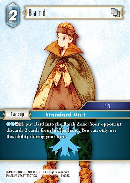 Bard (4-028C) (4) [OP4] - Final Fantasy TCG Single