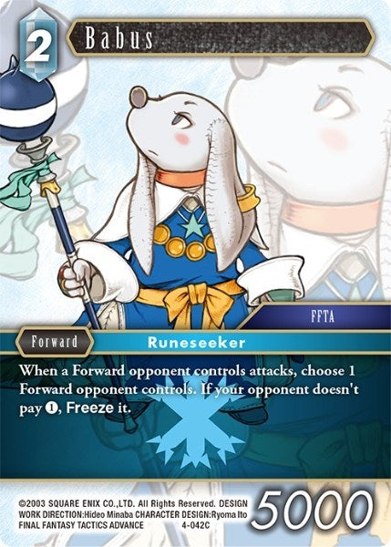 Babus (4) [OP4] - Final Fantasy TCG Single