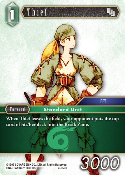 Thief (4) [OP4] - Final Fantasy TCG Single