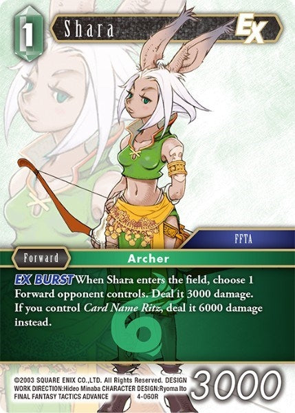 Shara EX (4) [OP4] - Final Fantasy TCG Single