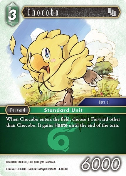 Chocobo (4-063C) (4) [OP4] - Final Fantasy TCG Single
