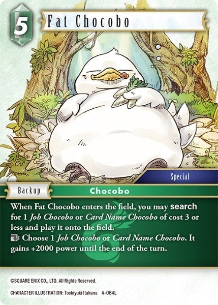 Fat Chocobo (4) [OP4] - Final Fantasy TCG Single