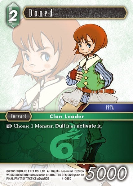 Doned (4) [OP4] - Final Fantasy TCG Single