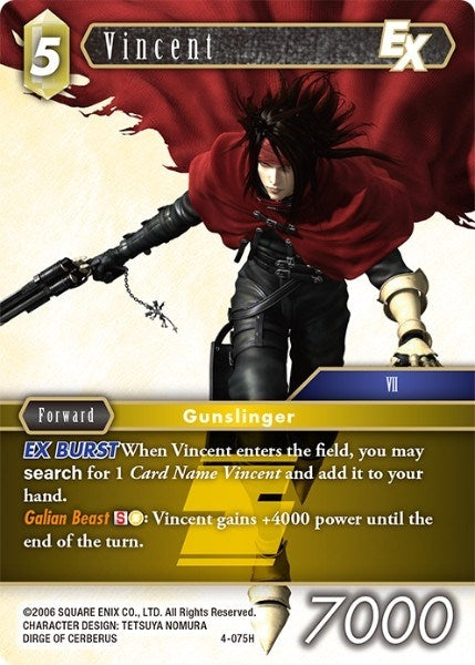 Vincent EX (4) [OP4] - Final Fantasy TCG Single