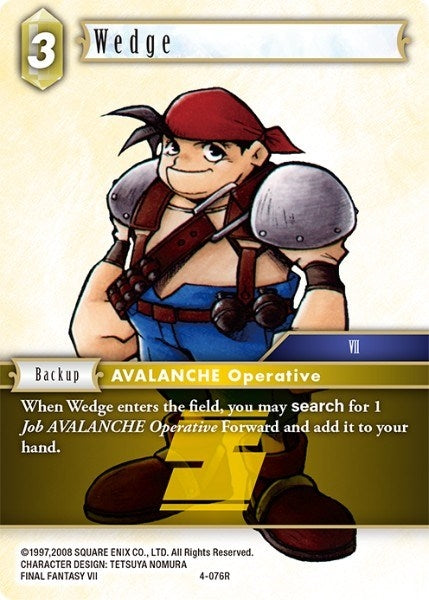 Wedge (4) [OP4] - Final Fantasy TCG Single