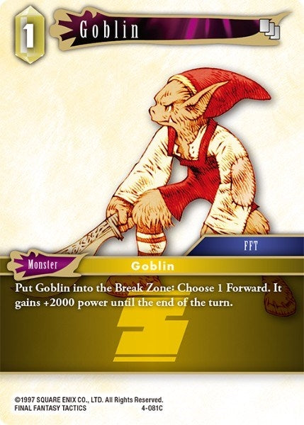 Goblin (4-081C) (4) [OP4] - Final Fantasy TCG Single