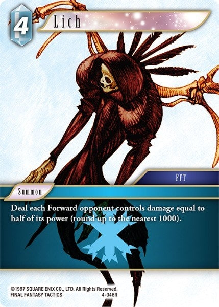 Lich (4) [OP4] - Final Fantasy TCG Single