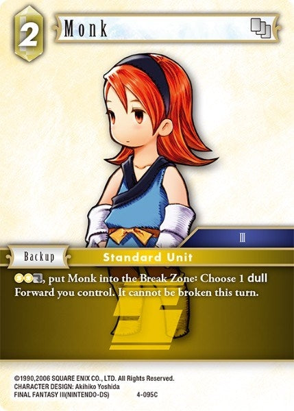 Monk (4) [OP4] - Final Fantasy TCG Single