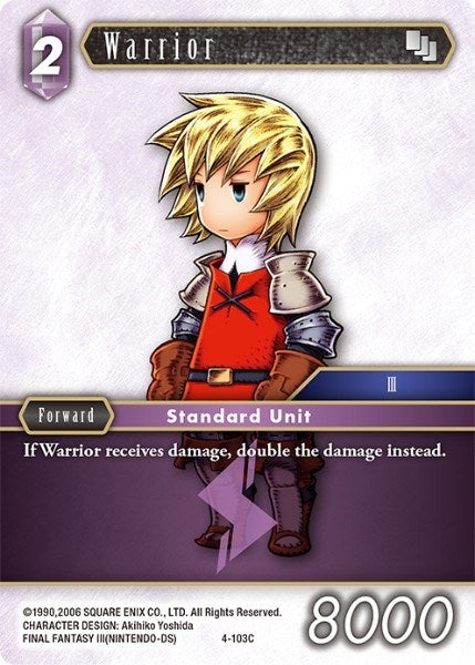 Warrior (4-103C) (4) [OP4] - Final Fantasy TCG Single