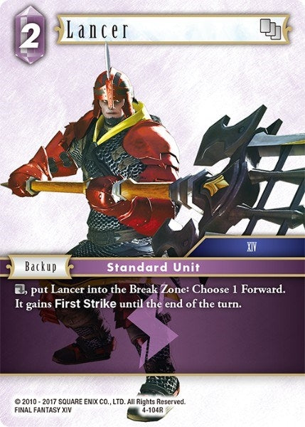 Lancer (4) [OP4] - Final Fantasy TCG Single