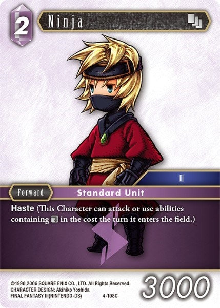 Ninja (4) [OP4] - Final Fantasy TCG Single
