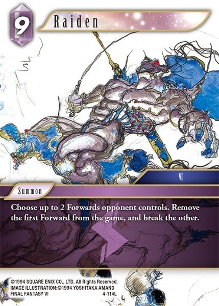 Raiden (4) [OP4] - Final Fantasy TCG Single
