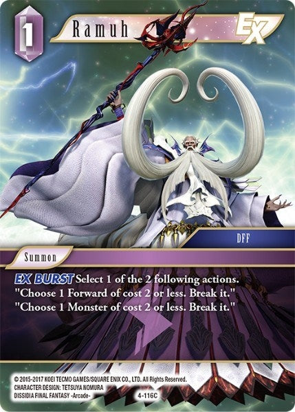 Ramuh EX (4) [OP4] - Final Fantasy TCG Single