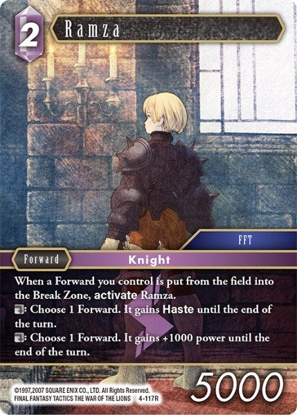 Ramza (4) [OP4] - Final Fantasy TCG Single