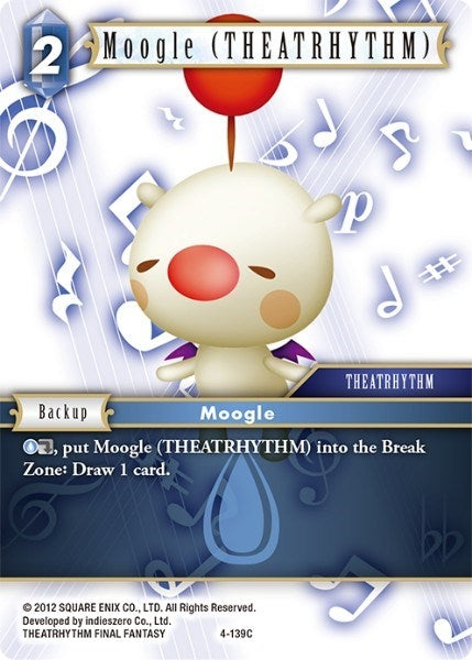 Moogle (THEATRHYTHM) (4) [OP4] - Final Fantasy TCG Single
