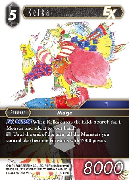 Kefka EX (4) [OP4] - Final Fantasy TCG Single