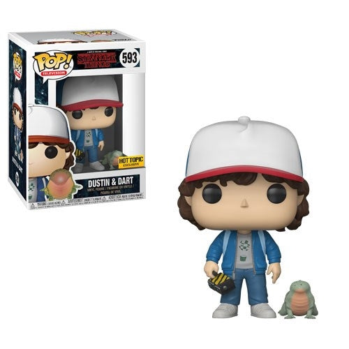 Stranger Things: Dustin & Dart (Hot Topic Exclusive) (593) [POP!] - Funko Sealed