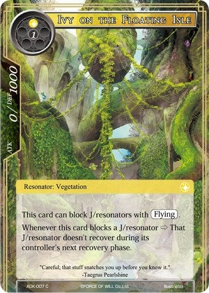 Ivy on the Floating Isle (7) [ADK] - Force of Will Single