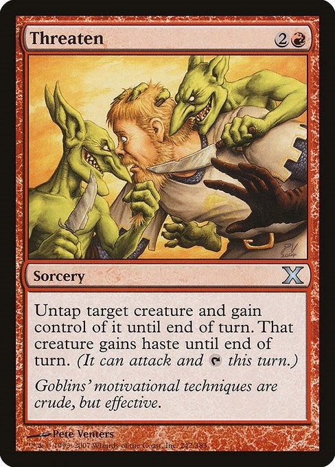 Threaten (242) [10E] - MTG Single