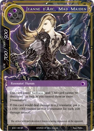 Jeanne d’Arc Mad Maiden (135) [ADK] - Force of Will Single