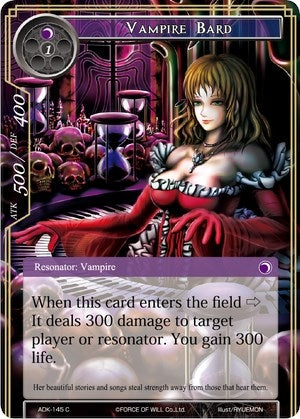 Vampire Bard (145) [ADK] - Force of Will Single