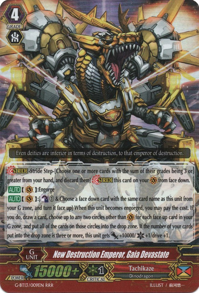 New Destruction Emperor Gaia Devastate (13009) [G-BT13] - Cardfight Vanguard Single