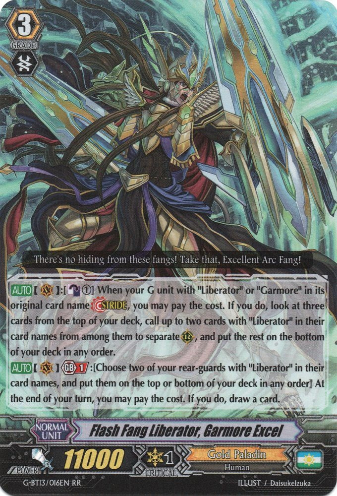 Flash Fang Liberator Garmore Excel (13016) [G-BT13] - Cardfight Vanguard Single