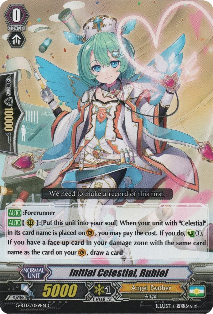 Initial Celestial Ruhiel (13059) [G-BT13] - Cardfight Vanguard Single