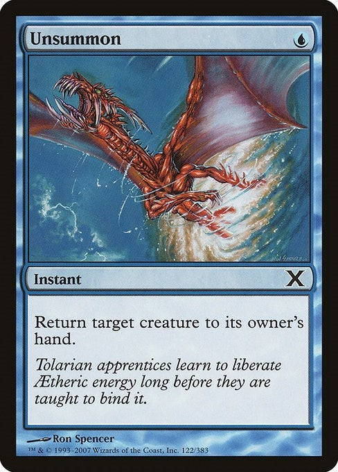 Unsummon (122) [10E] - MTG Single
