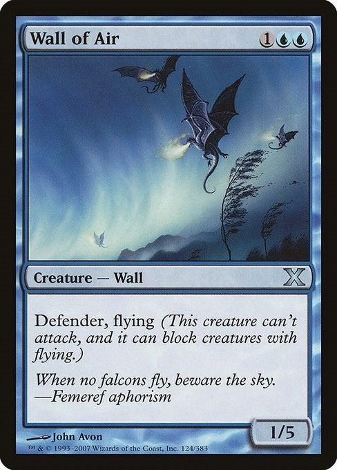 Wall of Air (124) [10E] - MTG Single