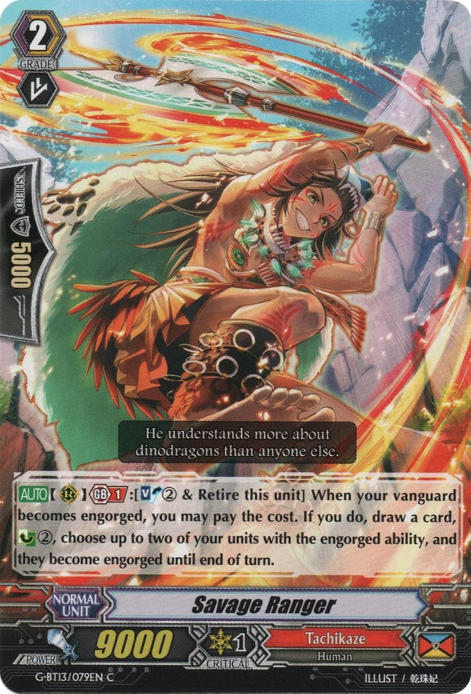 Savage Ranger (13079) [G-BT13] - Cardfight Vanguard Single
