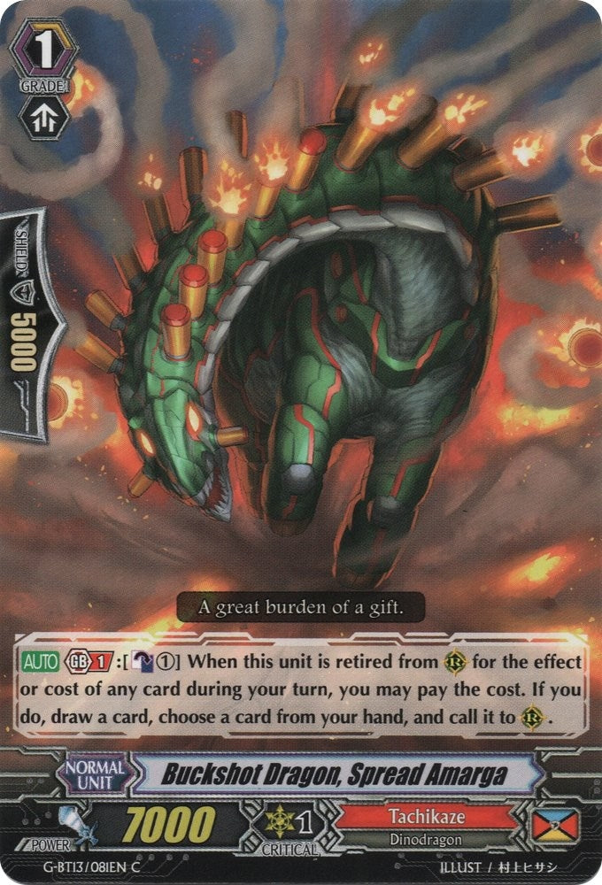 Buckshot Dragon Spread Amarga (13081) [G-BT13] - Cardfight Vanguard Single