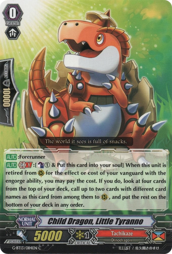 Child Dragon Little Tyranno (13084) [G-BT13] - Cardfight Vanguard Single