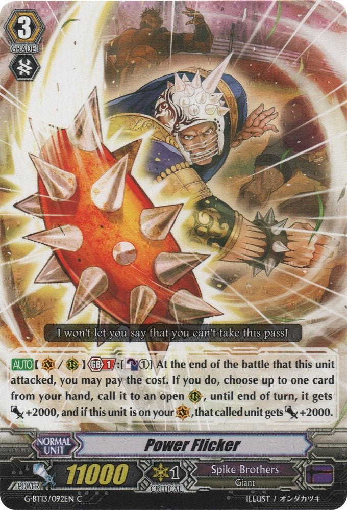 Power Flicker (13092) [G-BT13] - Cardfight Vanguard Single