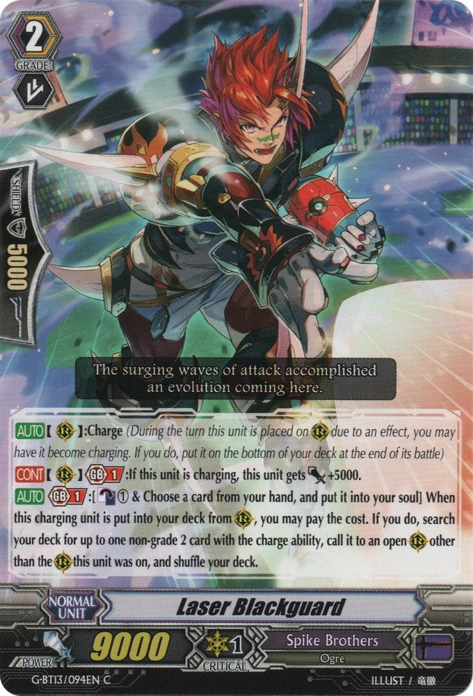 Laser Blackguard (13094) [G-BT13] - Cardfight Vanguard Single