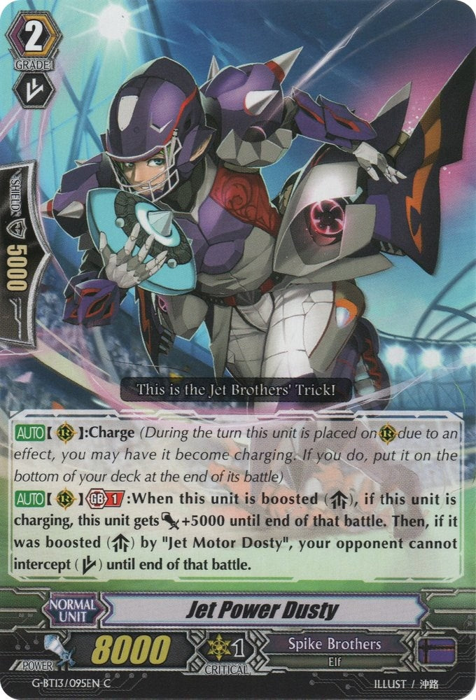 Jet Power Dusty (13095) [G-BT13] - Cardfight Vanguard Single
