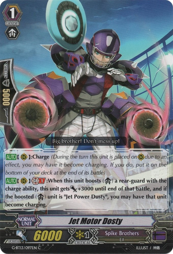 Jet Motor Dosty (13097) [G-BT13] - Cardfight Vanguard Single