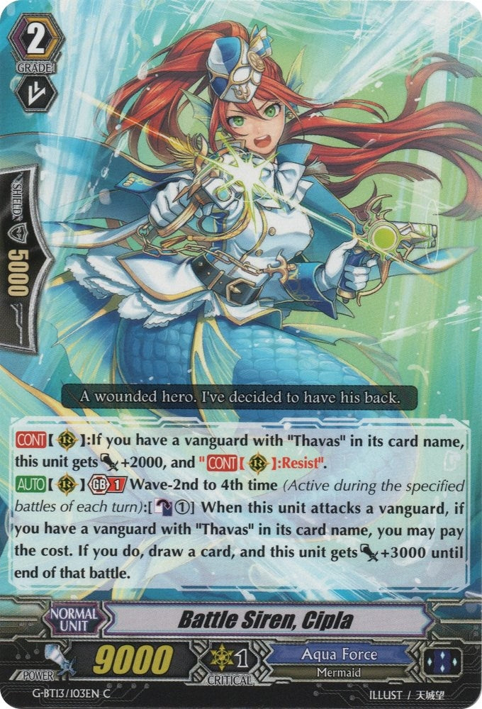 Battle Siren Cipla (13103) [G-BT13] - Cardfight Vanguard Single