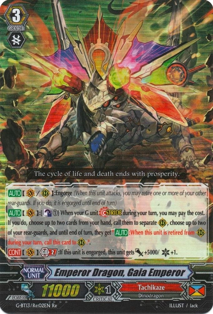 Emperor Dragon Gaia Emperor (1302) [G-BT13] - Cardfight Vanguard Single