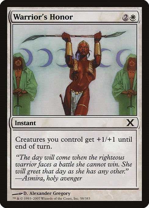 Warrior’s Honor (58) [10E] - MTG Single