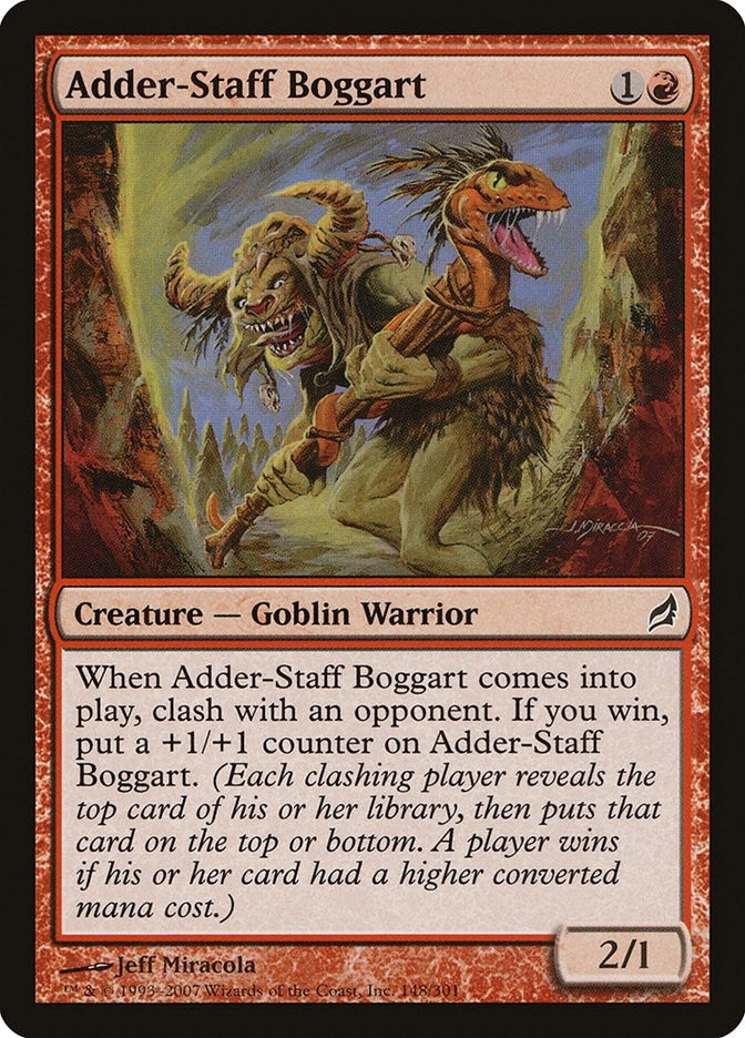 Adder-Staff Boggart (148) [LRW] - MTG Single