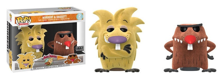 The Angry Beavers: Norbert & Daggett 2-Pack (Flocked) (FYE Exclusive) [POP!] - Funko Sealed